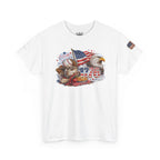 Patriotic Eagle American Flag T-Shirt — USA 1776 Military Tribute Tee