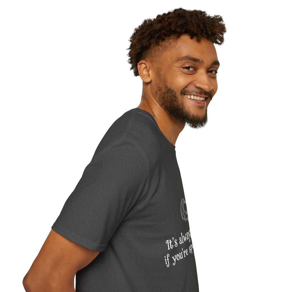 Halloween Bat Heart T-Shirt — "It's Always Halloween If You're Spooky at Heart"