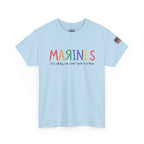Marines Crayon Tee — “It’s okay, we can’t spell it either” Military Humor T-Shirt