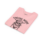 Viking Mode Youth T‑Shirt — Skull Horned Helmet Graphic Tee for Kids