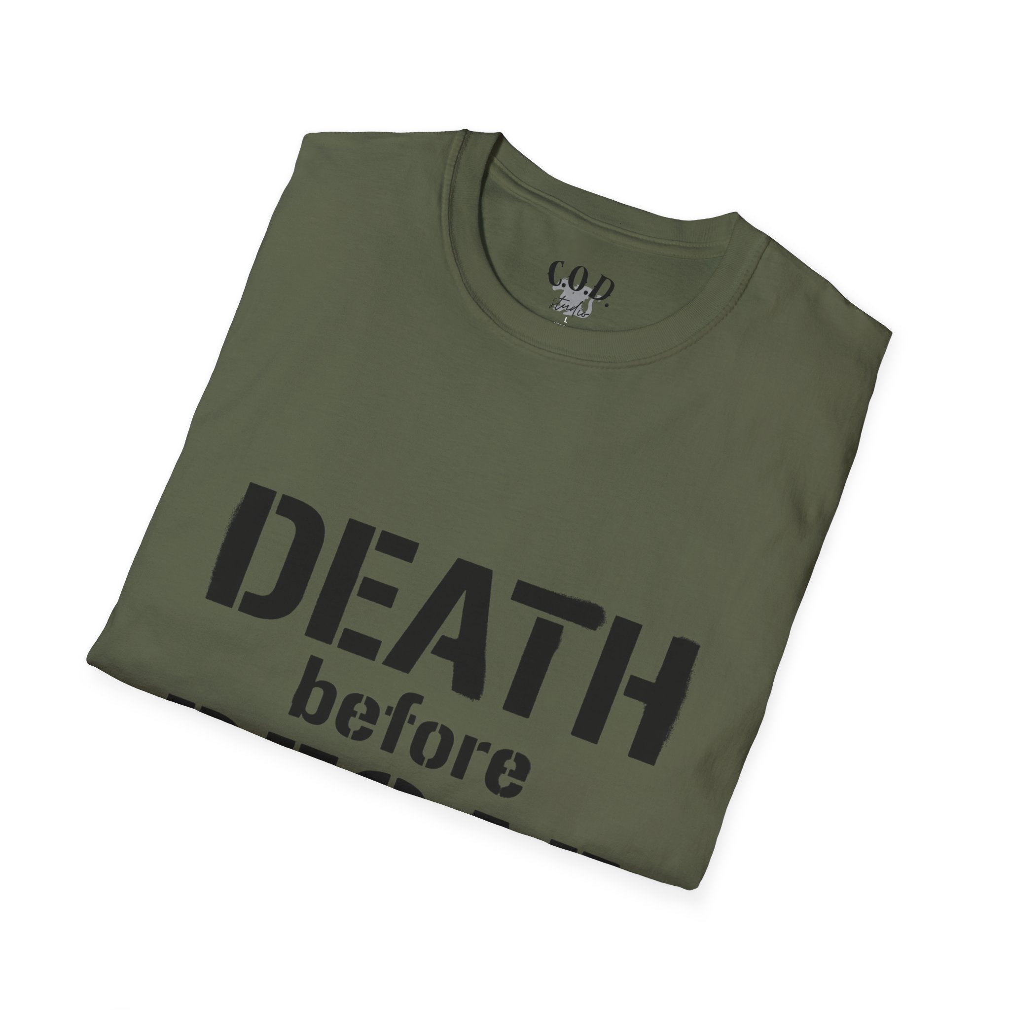 Death Before Decaf T-Shirt — Funny Coffee Lover Tee