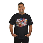 Patriotic Eagle American Flag T-Shirt — USA 1776 Military Tribute Tee