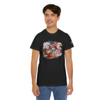 Patriotic Eagle American Flag T-Shirt — USA 1776 Military Tribute Tee