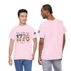 1776 American Flag Tee — "Home of the Free, Because of the Brave" Patriotic T-Shirt