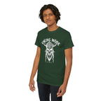 Viking Mode Skull Viking T-shirt | Norse Helmet Skull Graphic Tee