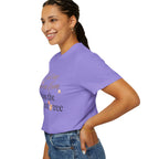T-Shirt — “I Get My Popcorn From The Apricot Tree” Script Graphic Tee | Hymns | LDS |