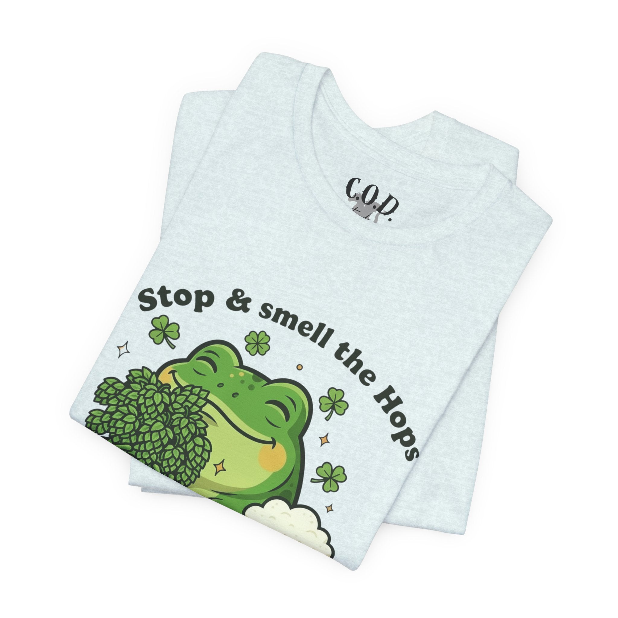 Stop & Smell the Hops Frog T-Shirt | Beer Brewing Graphic Tee