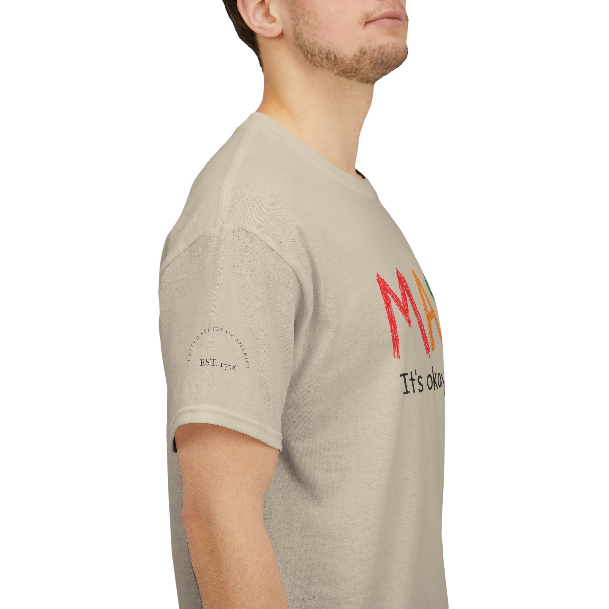 Marines Crayon Tee — “It’s okay, we can’t spell it either” Military Humor T-Shirt