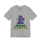 Purple Dragon Holding Beer Tee | Life Is Brew-tiful St. Patrick's Shirt