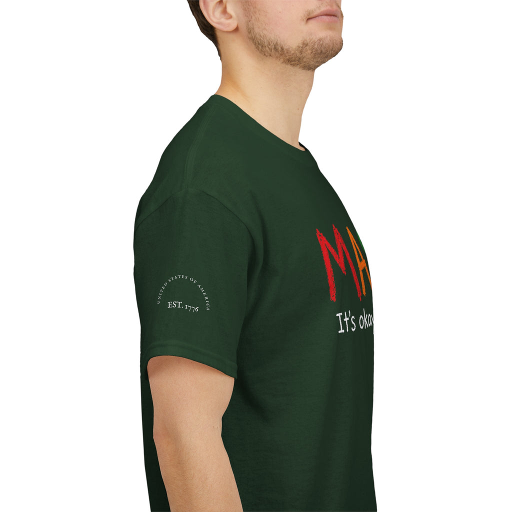 Marines Crayon Tee — “It’s okay, we can’t spell it either” Military Humor T-Shirt