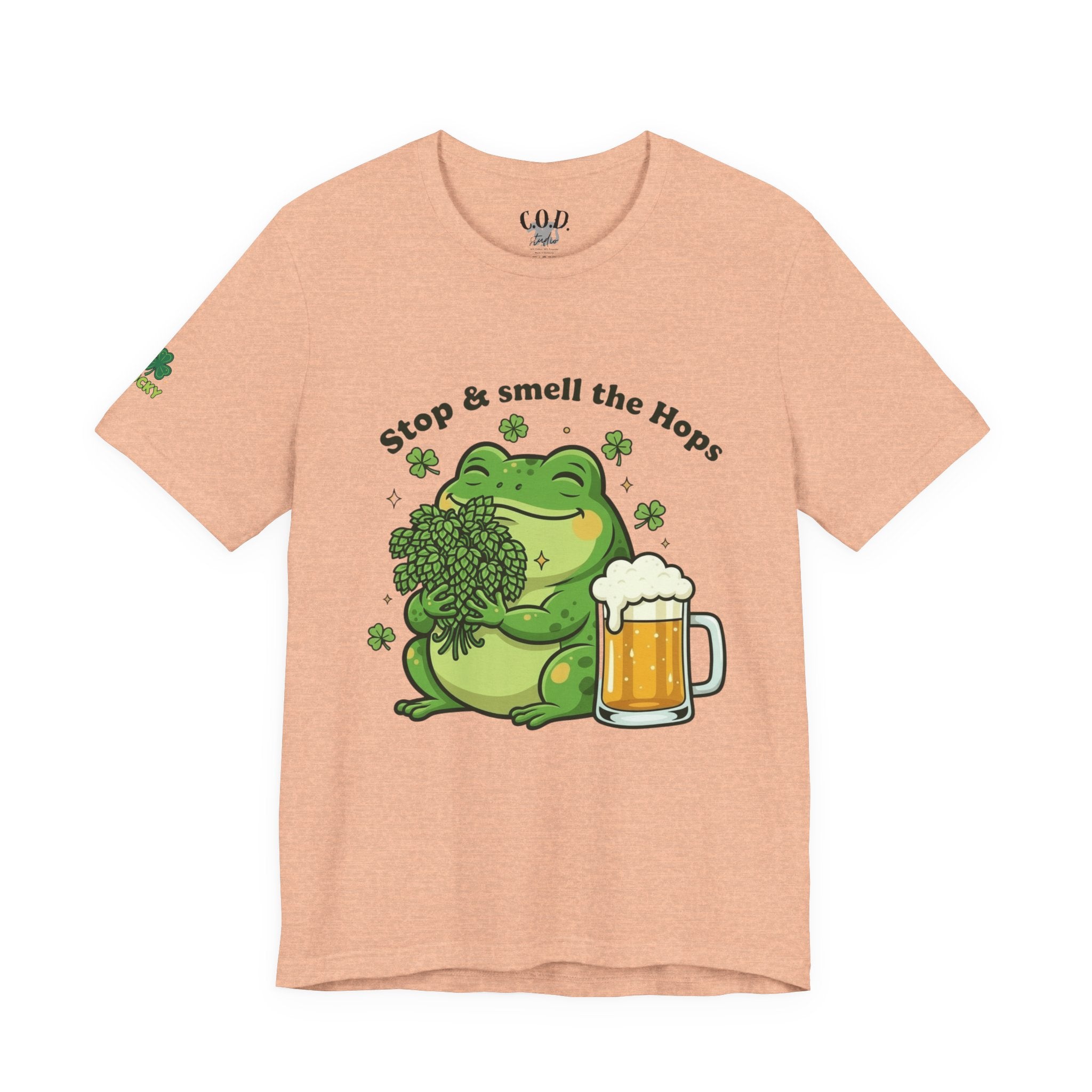 Stop & Smell the Hops Frog T-Shirt | Beer Brewing Graphic Tee