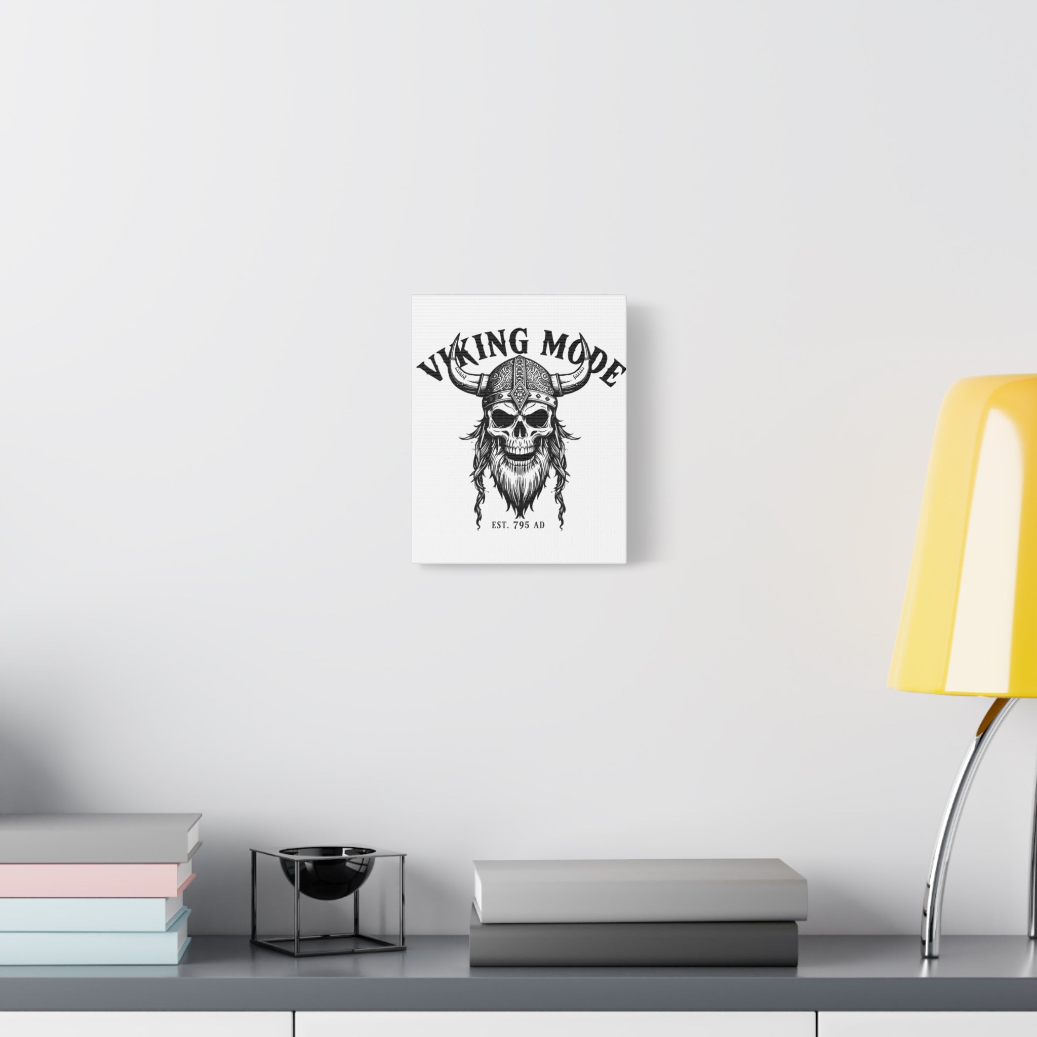 Viking Mode Skull Helmet Matte Canvas