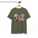 Patriotic Eagle American Flag T-Shirt — USA 1776 Military Tribute Tee