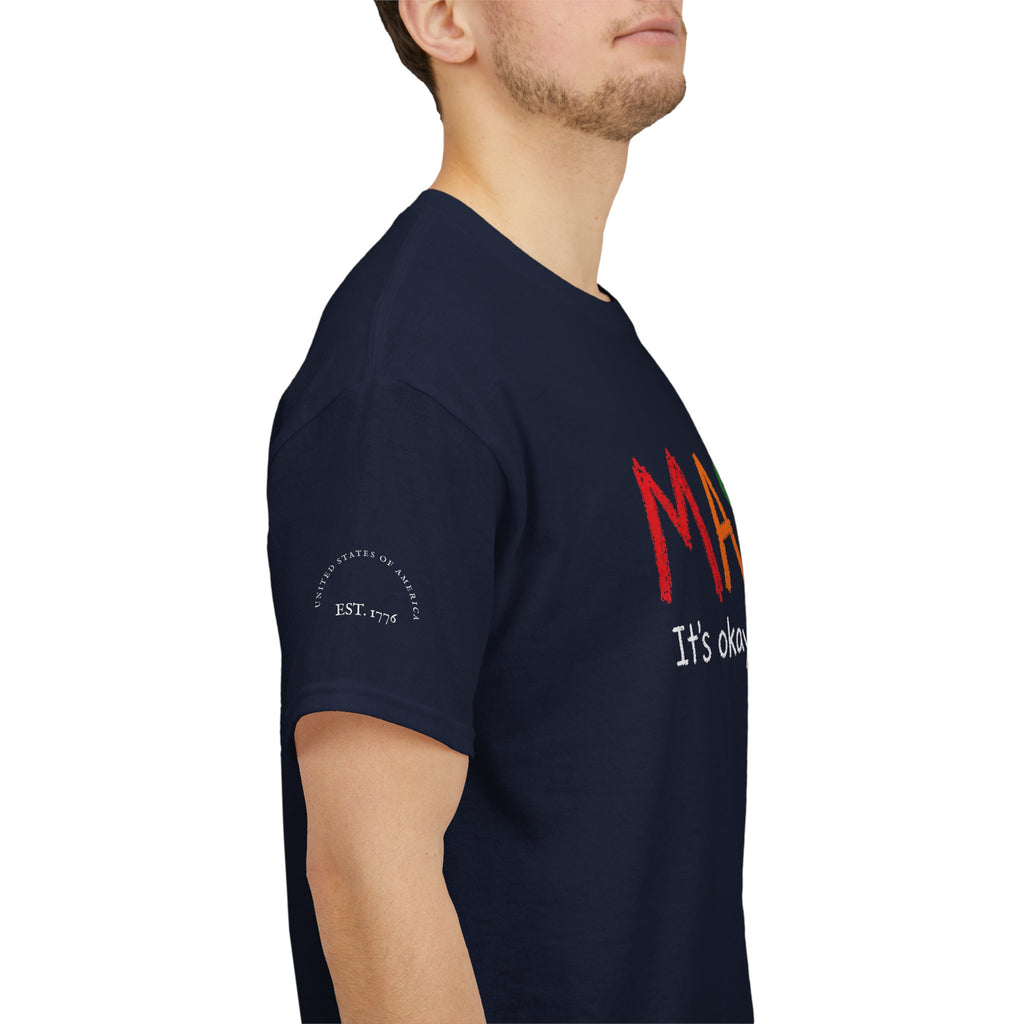 Marines Crayon Tee — “It’s okay, we can’t spell it either” Military Humor T-Shirt