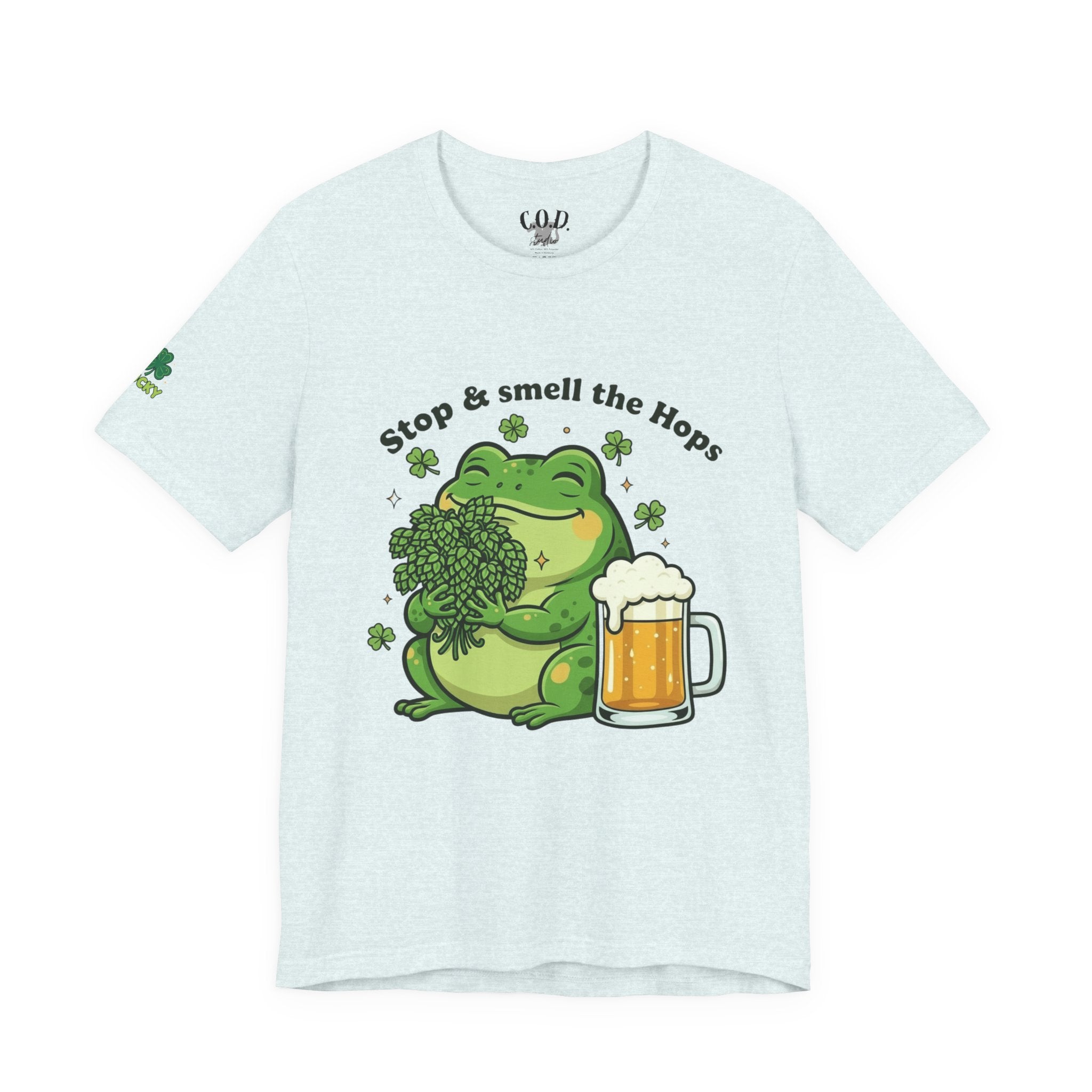 Stop & Smell the Hops Frog T-Shirt | Beer Brewing Graphic Tee