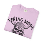 Viking Mode T-Shirt — Skull Viking Helmet Graphic Tee