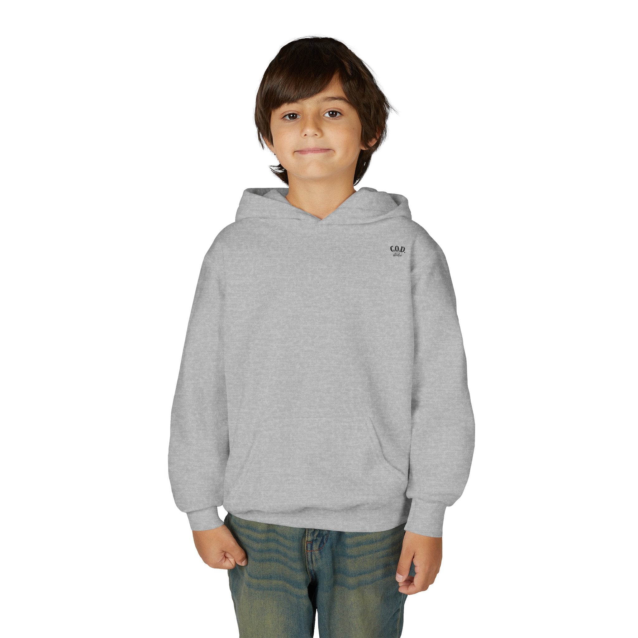 Viking Mode Skull with Horned Helmet Hoodie | Youth Hoodie