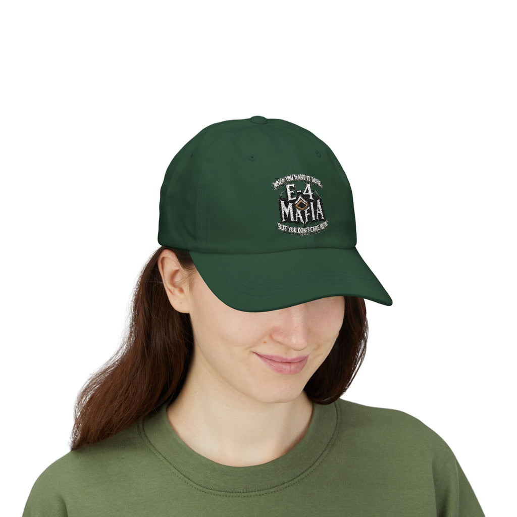E-4 Mafia' Embroidered Classic Baseball Hat