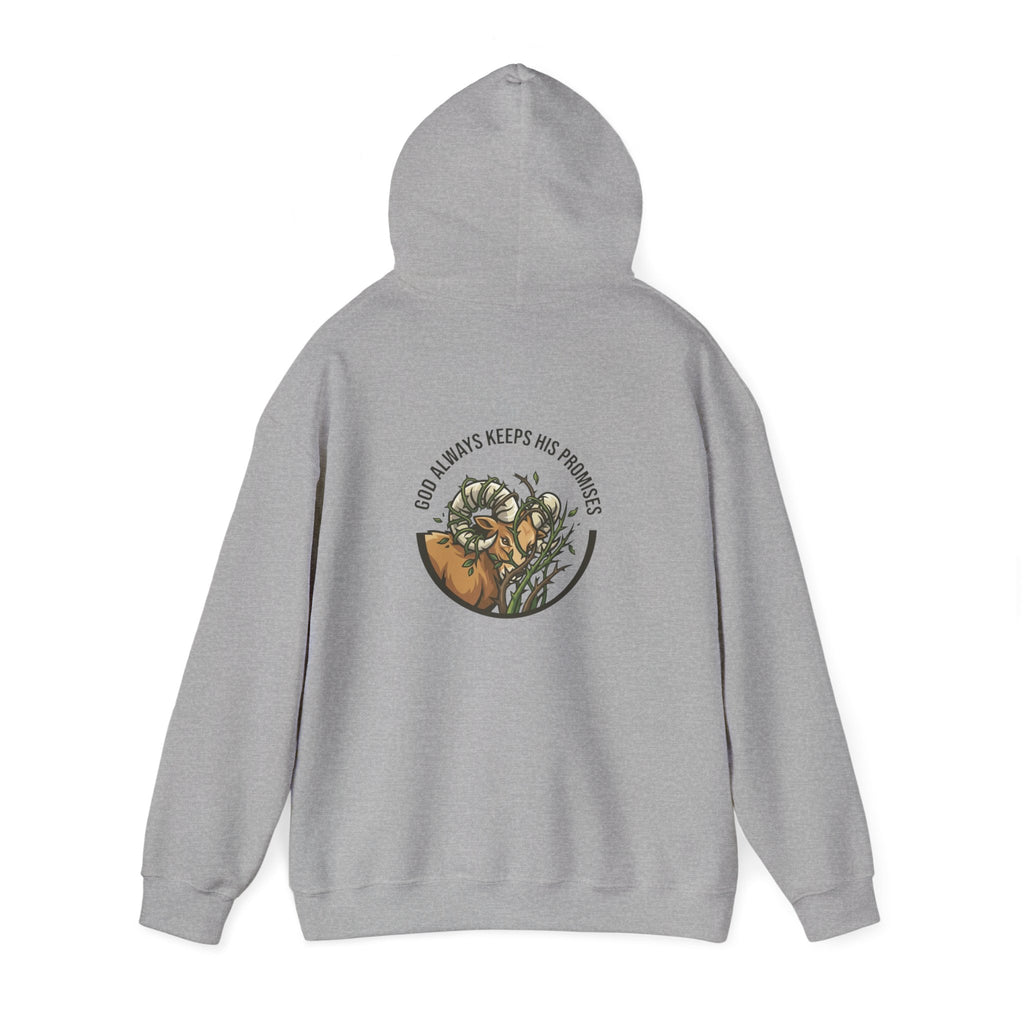 God Always Keeps His Promises hoodie | Ram Antlers Faith Design