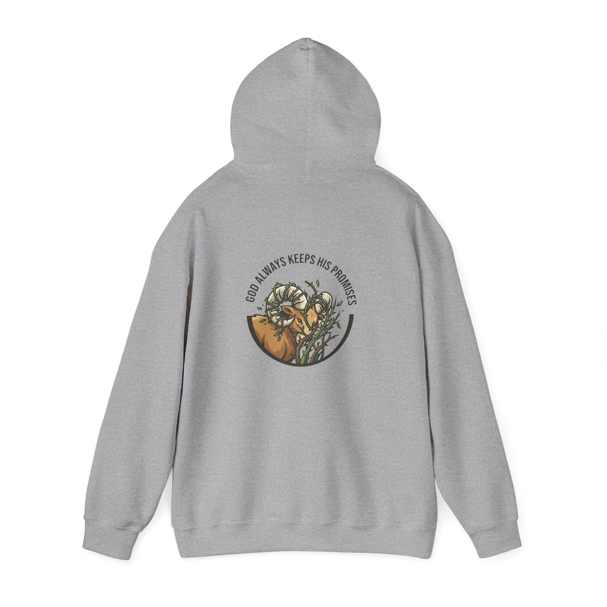 God Always Keeps His Promises hoodie | Ram Antlers Faith Design