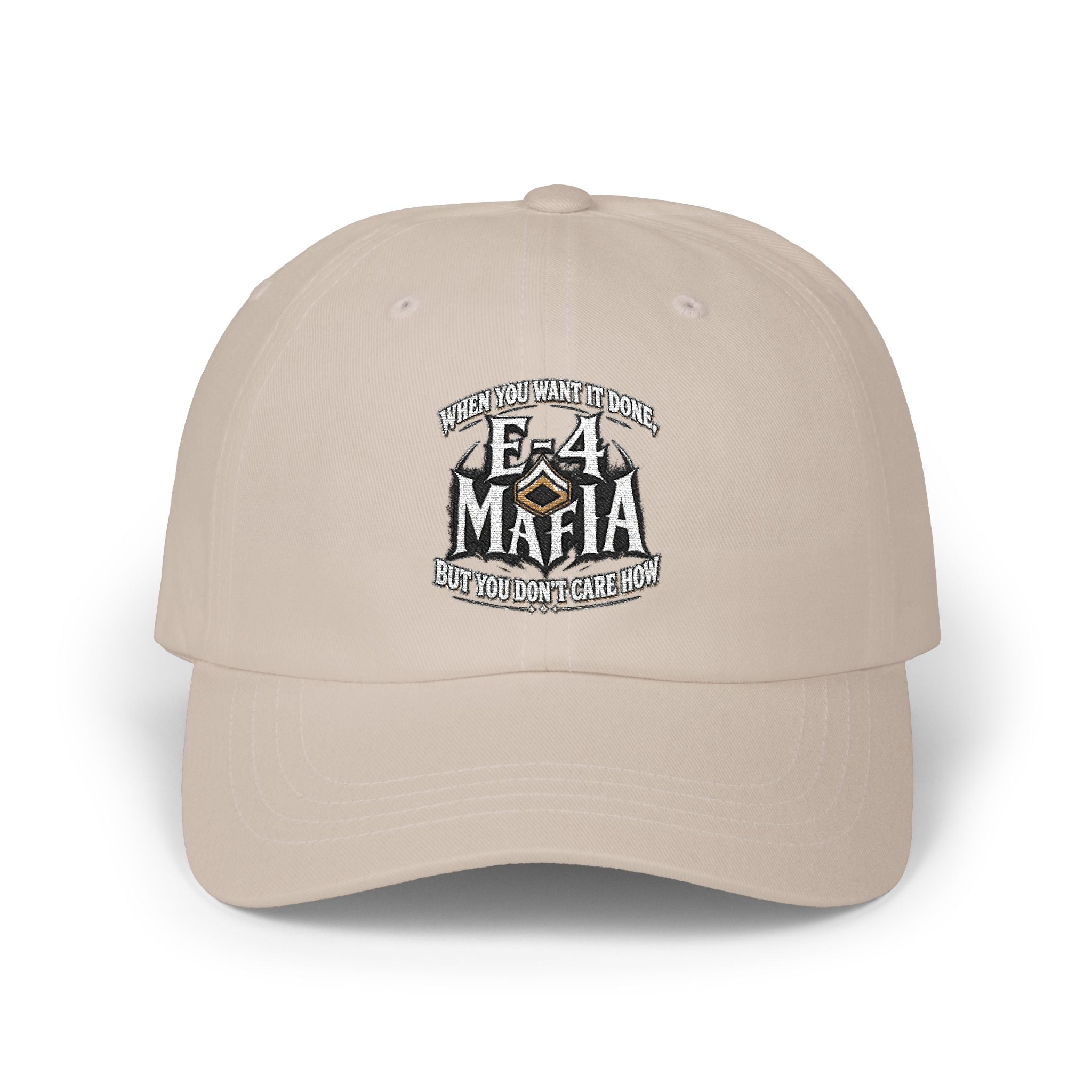 E-4 Mafia' Embroidered Classic Baseball Hat