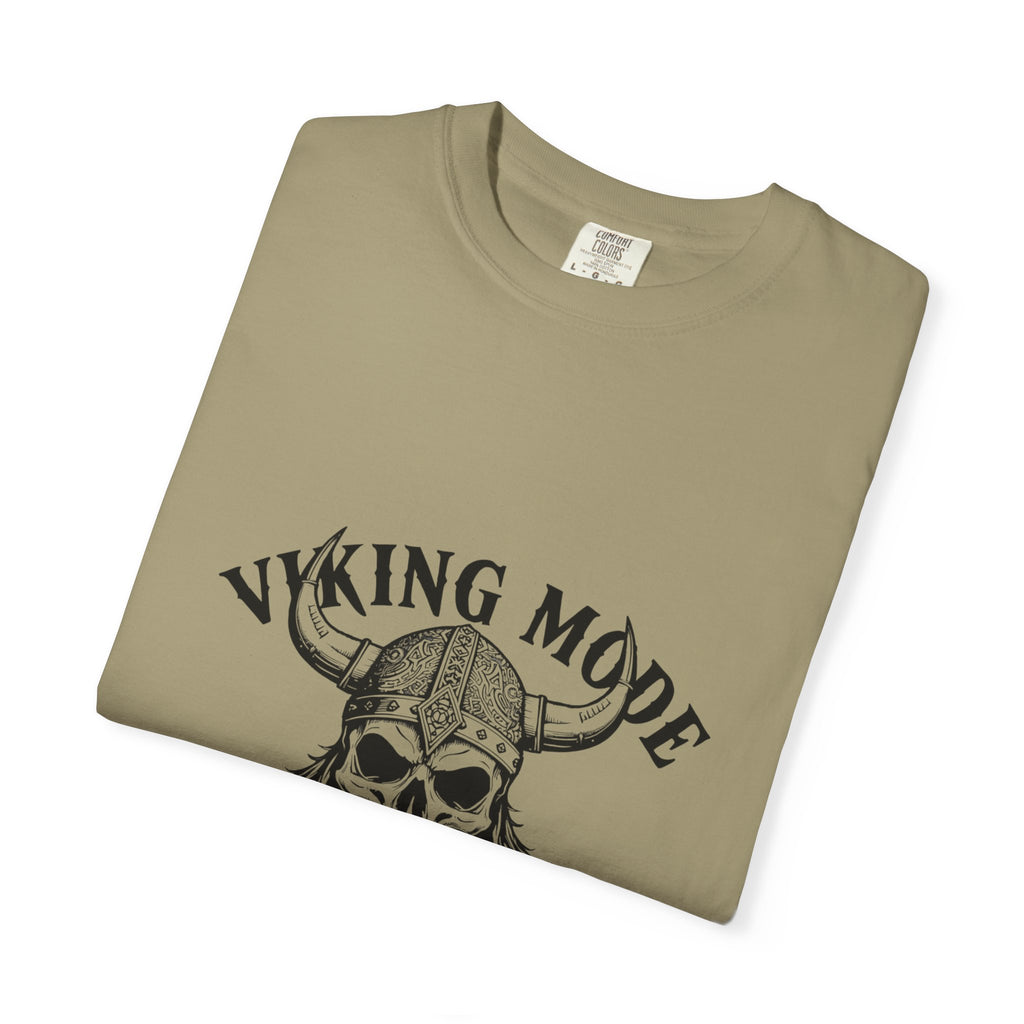 Viking Mode Skull Viking T-shirt | Norse Helmet Skull Graphic Tee