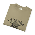 Viking Mode Skull Viking T-shirt | Norse Helmet Skull Graphic Tee