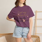 T-Shirt — “I Get My Popcorn From The Apricot Tree” Script Graphic Tee | Hymns | LDS |