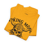 Viking Mode Skull Viking T-shirt | Norse Helmet Skull Graphic Tee