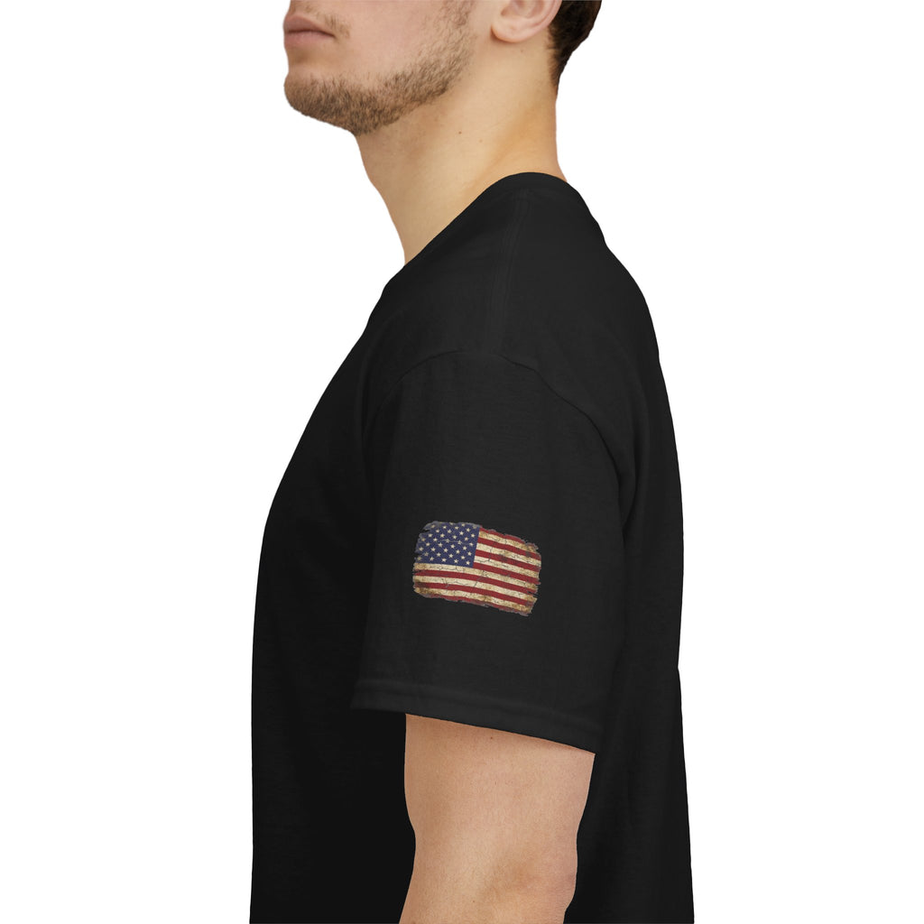 1776 American Flag Tee — "Home of the Free, Because of the Brave" Patriotic T-Shirt