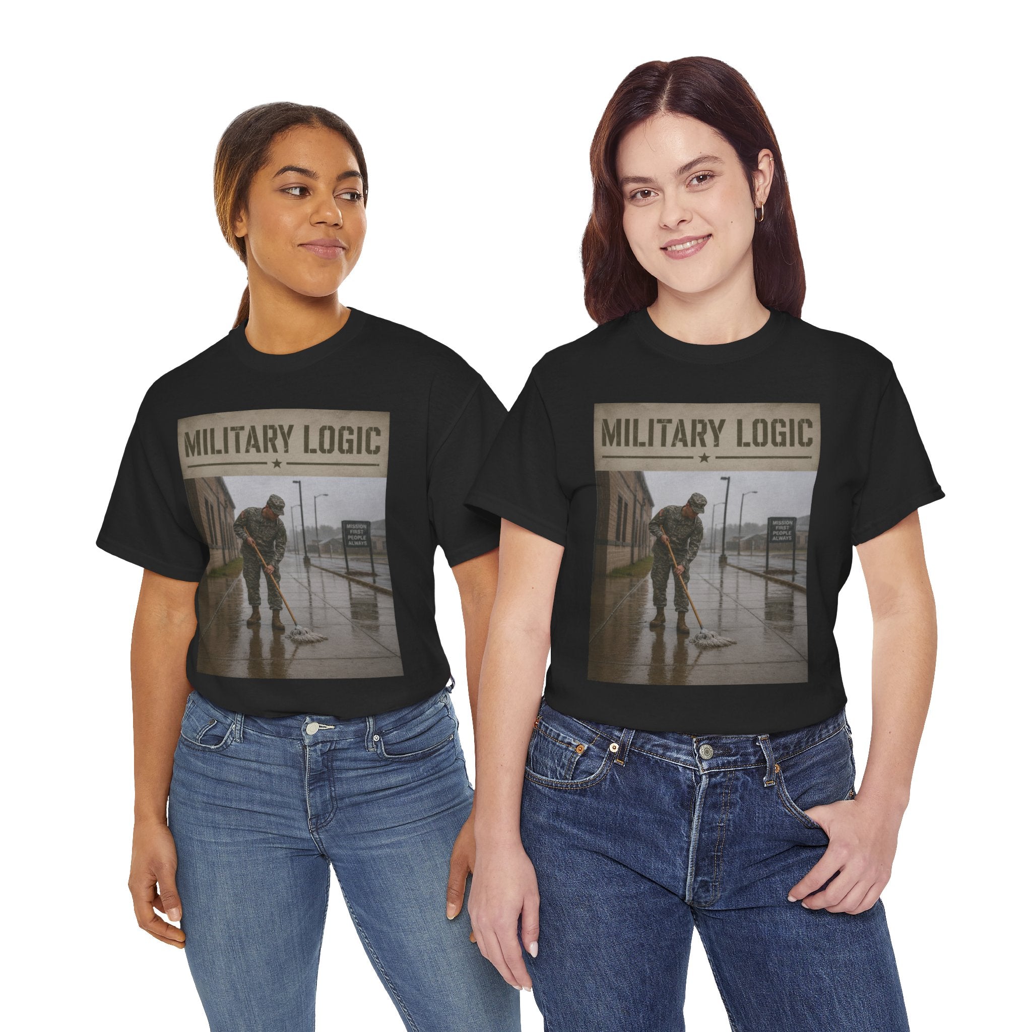 Military Logic T-Shirt — Vintage Military Humor Tee