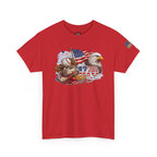 Patriotic Eagle American Flag T-Shirt — USA 1776 Military Tribute Tee