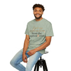T-Shirt — “I Get My Popcorn From The Apricot Tree” Script Graphic Tee | Hymns | LDS |