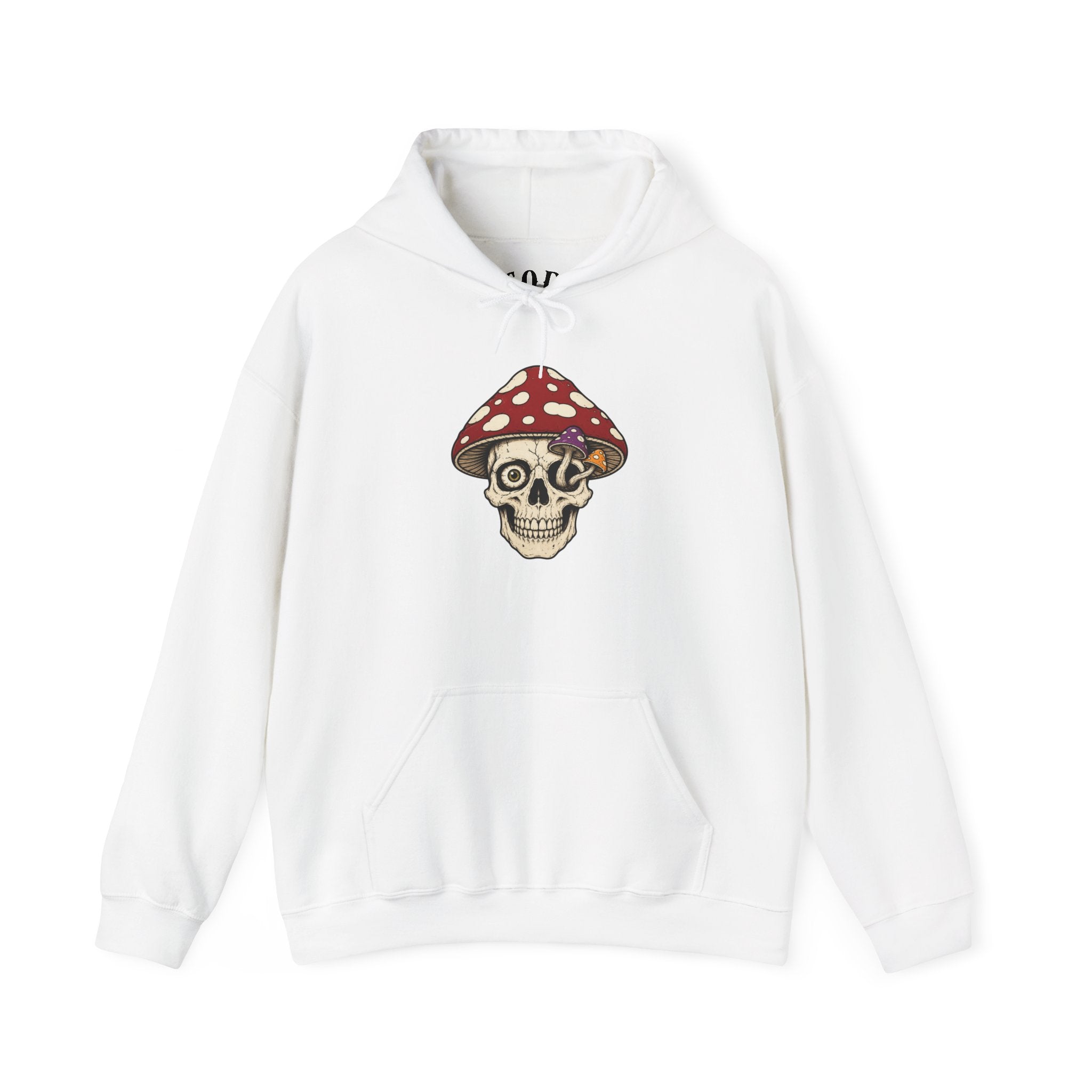 Mushroom Skull Hoodie — Gothic Mushroom Graveyard RIP Pullover