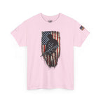 Patriotic Soldier Silhouette Tee — American Flag Military Veteran T-Shirt