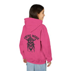 Viking Mode Skull with Horned Helmet Hoodie | Youth Hoodie