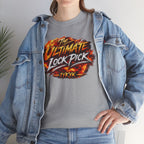 T-Shirt — "Ultimate Lock Pick" Fiery Logo Graphic Tee