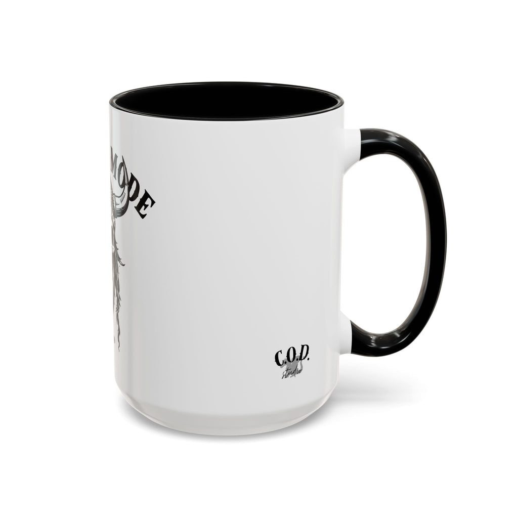 Viking Mode Skull Viking Mug | Accent Coffee Mug 11oz 15oz